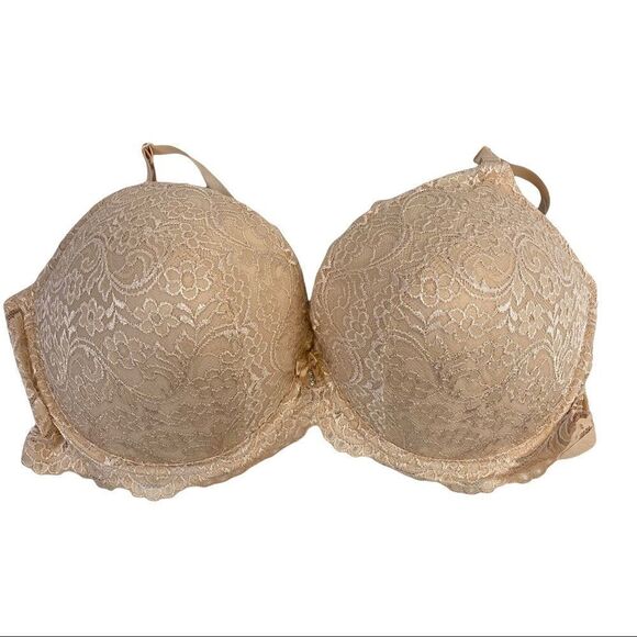 Smart & Sexy Women's Lace Push Up Bra, Style 85046 Size 42DD -In the Buff Beige - Picture 8 of 8